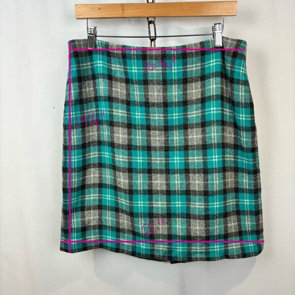 Plaid Wool-Blend Talbots Skirt - Picture 7 of 7